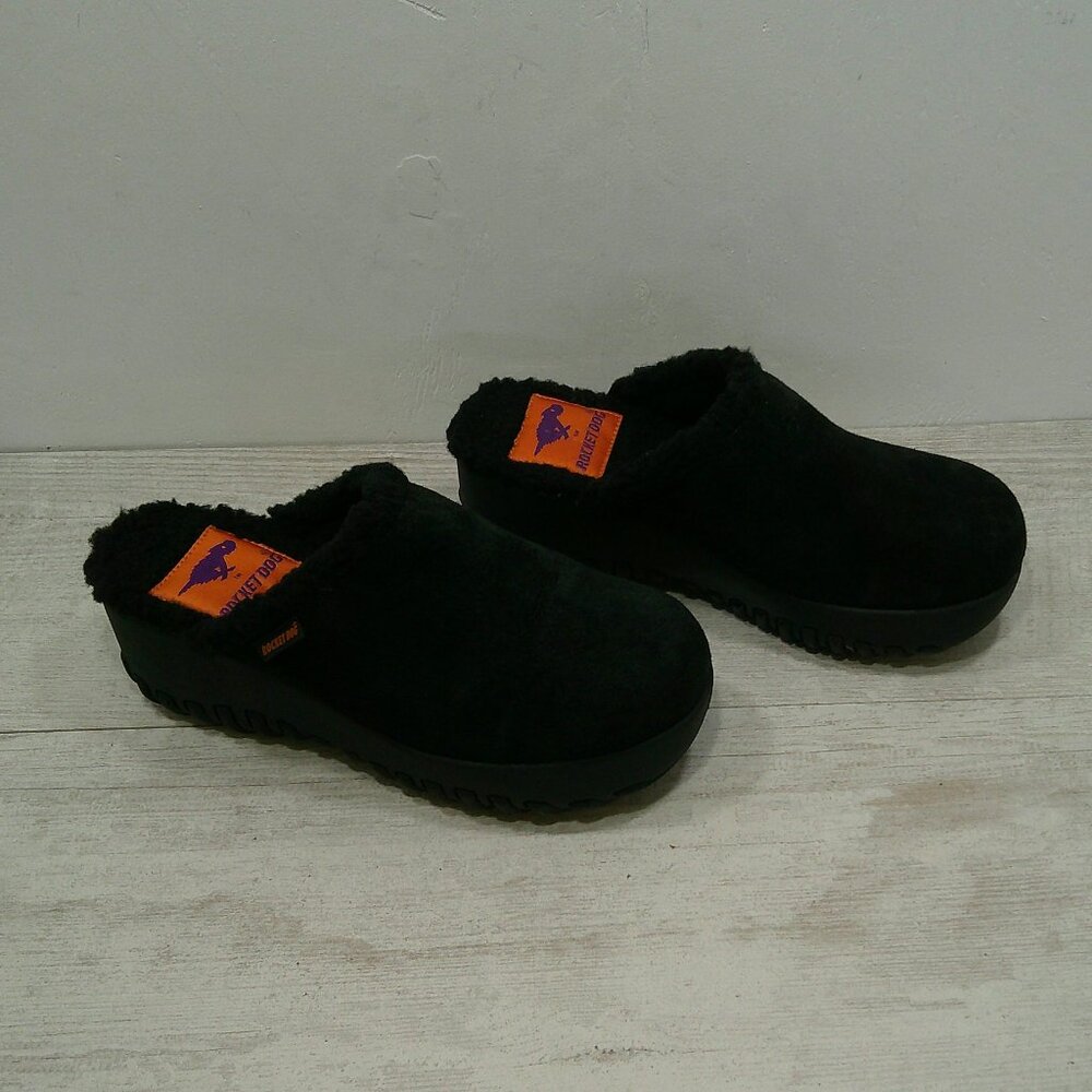 Rocket Dog Fran Platform Comfort Fur Lined Warm Cozy Clog Size 6